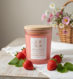 Vela Aromática de Morango