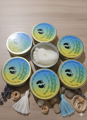 Vela de cera de coco na latinha
